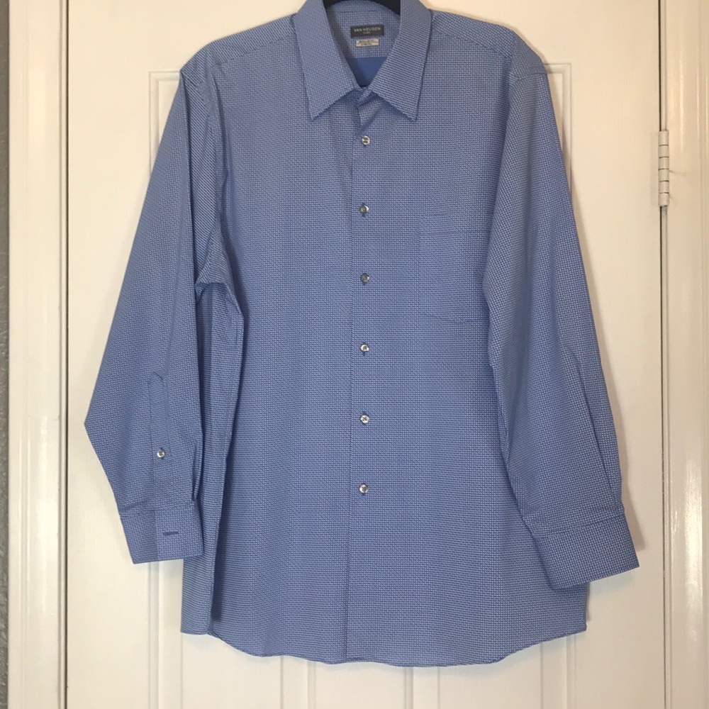 Van Heusen Flex Regular Fit Stretch Blue Shirt